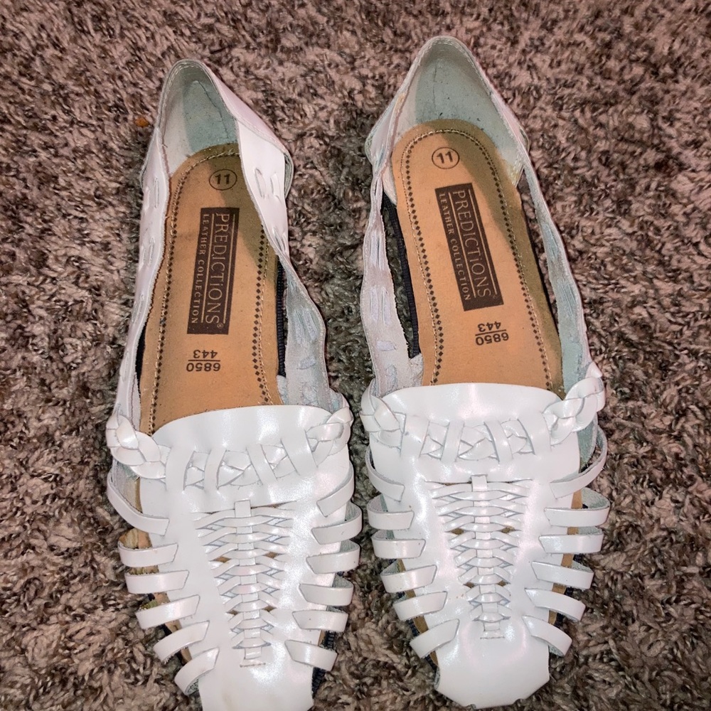 Vintage white sandals.